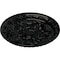Ekena Millwork Baile Ceiling Medallion (Fits Canopies up to 3 1/4"), Hand-Painted Black Pearl, 20"OD x 1 5/8"P CM20BLBPS - alternate 5